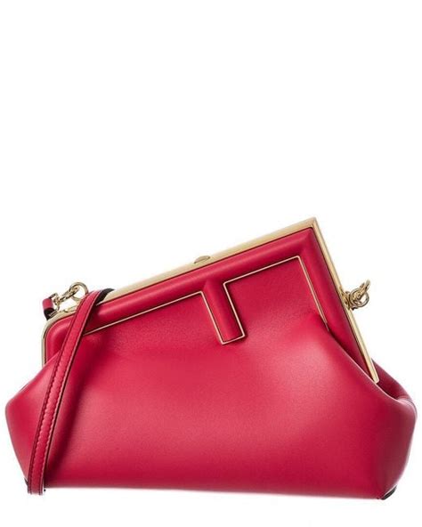 fendi first small pink leather bag|baguette bag Fendi vintage.